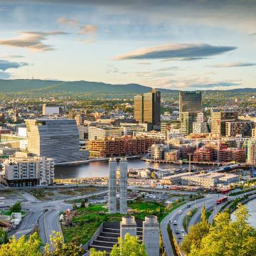 8251 i Stock Mlenny blick auf oslo