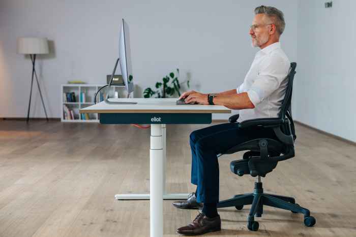 Une bonne posture assise au bureau