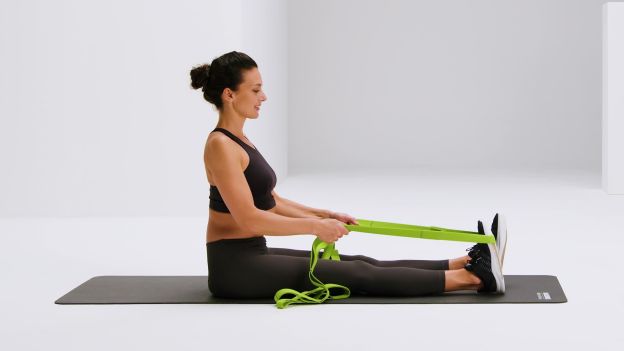Generic Yoga Stretch Strap Multi Loops Calf Stretcher Home Equipment Leg