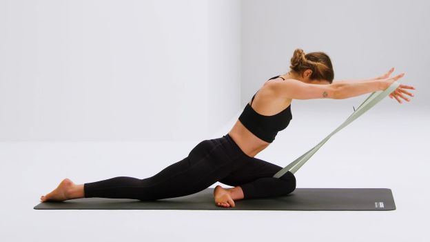 Yoga Strap Stretches Exercises  Exercise Straps Stretching